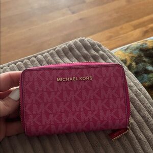Michael Kors Fuchsia Logo Wallet